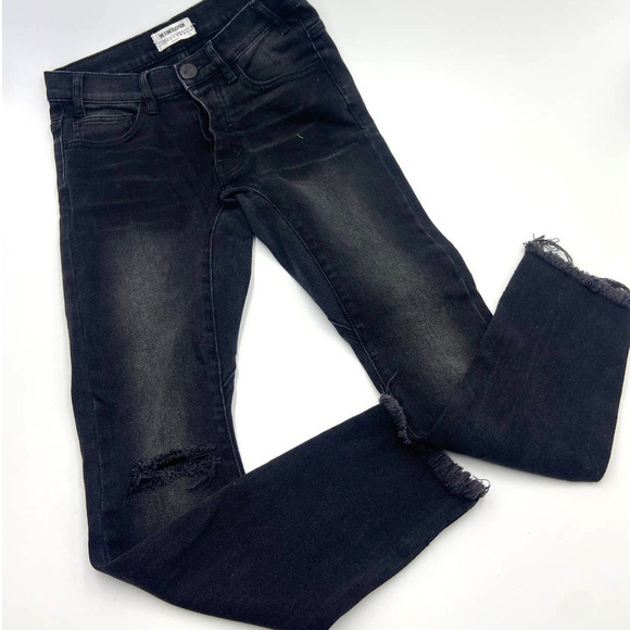 One Teaspoon Kidds Low Waist Bow Shape Black Skinny Jeans size 24 - Picture 7 of 11